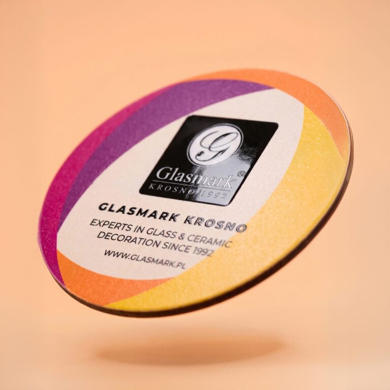 Okrągła podkładka z nadrukiem Glasmark Krosno
